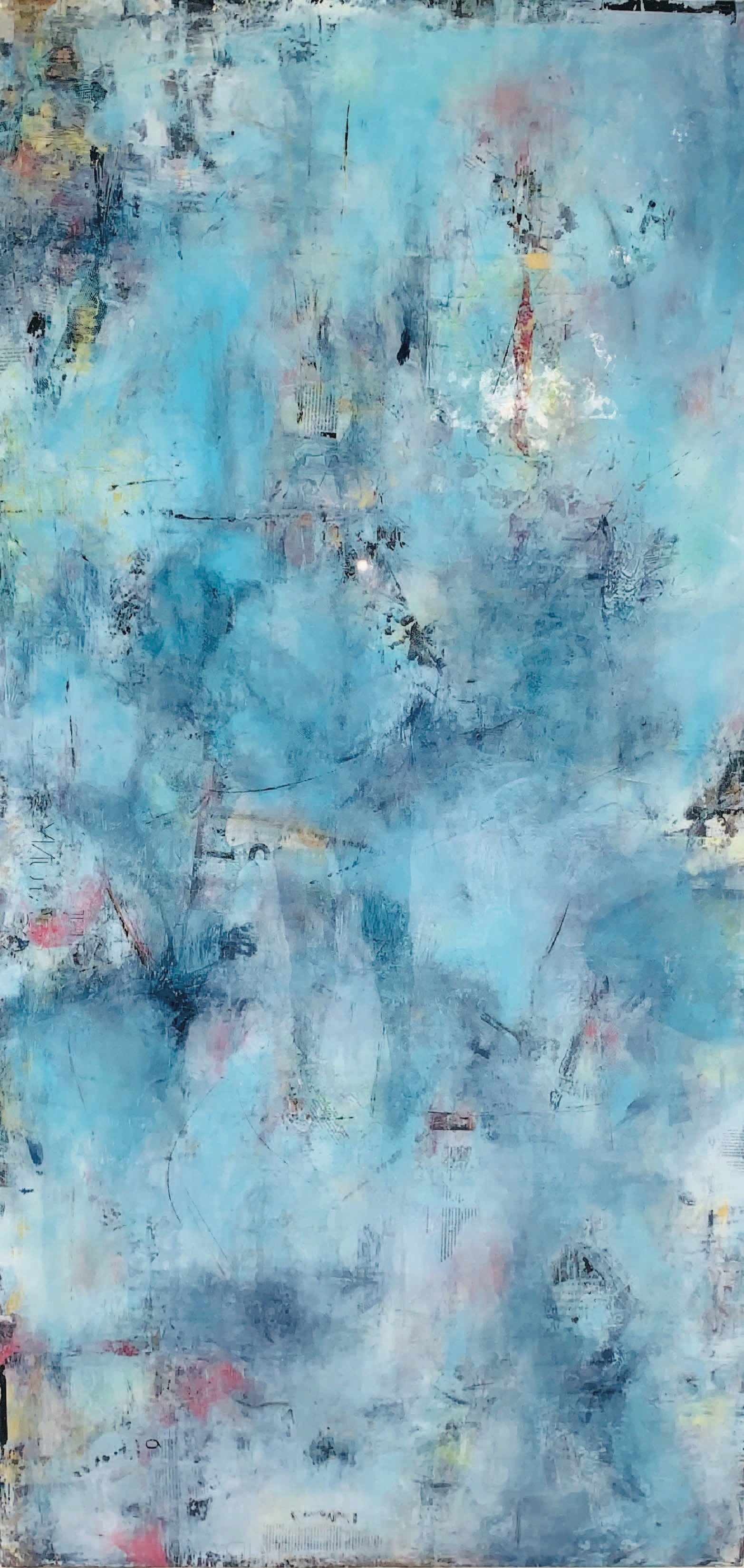 Original Abstract Painting in Blue